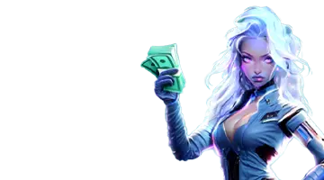 Изображение, представляющее приветственный бонус казино Slotozal, с героиней в платье на фоне праздничной графики.